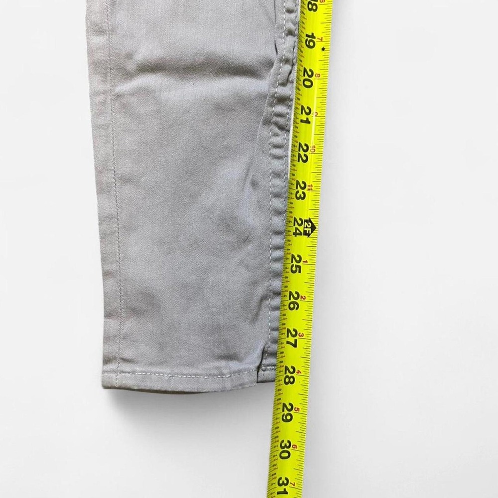 True Religion Womens Gray Skinny Jeans Low Rise Flap Pocket Made in USA Size 27 - Picture 7 of 8